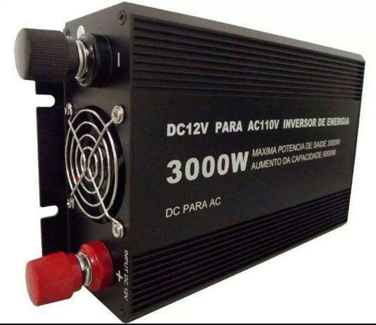 Inversor Veicular Estabilizado 3000w Automotivo 12v Para 110v C 2 Tomadas Transformador de Voltagem - Lucky amazonia Menor preço em Inversor Veicular Estabilizado 3000w Automotivo 12v Para 110v C 2 Tomadas Transformador de Voltagem - Lucky amazonia