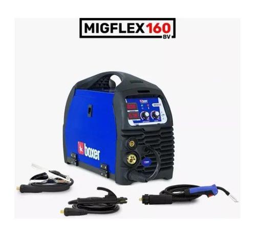 Inversora de solda Multiprocesso 160A para Eletrodo Mig e Tig - MIGFLEX 160BV 110V/220V - BOXER Menor preço em Inversora de solda Multiprocesso 160A para Eletrodo Mig e Tig - MIGFLEX 160BV 110V/220V - BOXER