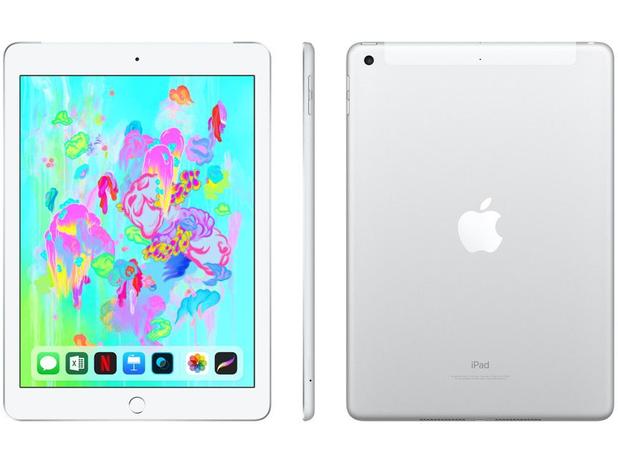 iPad 6 Apple 4G 32GB Prata Tela 9,7” - Retina Proc. Chip A10 Câm. 8MP + Frontal iOS 11 é boa?
