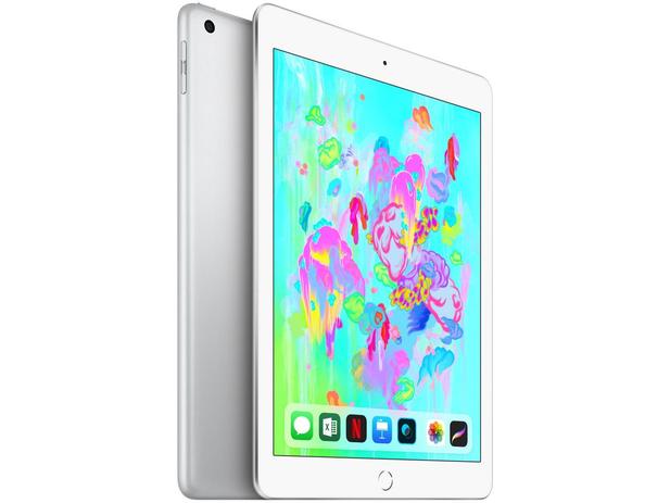 iPad 9,7” 6ª Geração Apple Wi-Fi + Cellular 128GB - Prateado