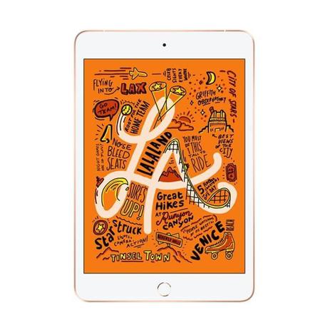 iPad mini 5 Apple, Tela Retina, 256GB, Dourado, Wi-Fi + Cellular - MUXE2BZ/A Menor preço em iPad mini 5 Apple, Tela Retina, 256GB, Dourado, Wi-Fi + Cellular - MUXE2BZ/A