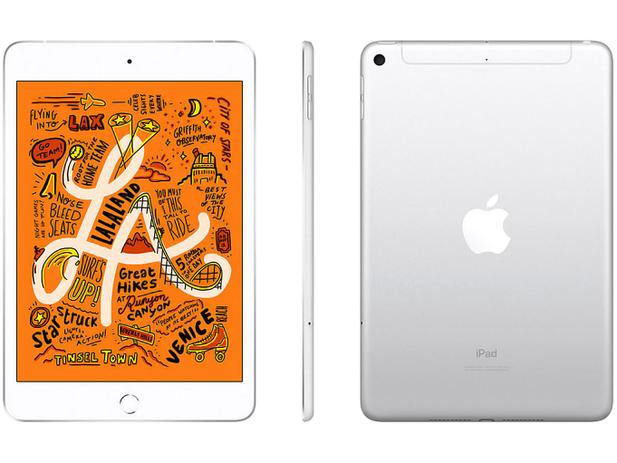 iPad Mini Apple 4G 256GB Prata 7,9” Retina - Proc. Chip A12 Câm. 8MP + Frontal 7MP iOS 12 Menor preço em iPad Mini Apple 4G 256GB Prata 7,9” Retina - Proc. Chip A12 Câm. 8MP + Frontal 7MP iOS 12