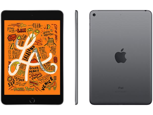 iPad Mini Apple 64GB Cinza Espacial 7,9” Retina - Proc. Chip A12 Câm. 8MP + Frontal 7MP iOS 12 Menor preço em iPad Mini Apple 64GB Cinza Espacial 7,9” Retina - Proc. Chip A12 Câm. 8MP + Frontal 7MP iOS 12