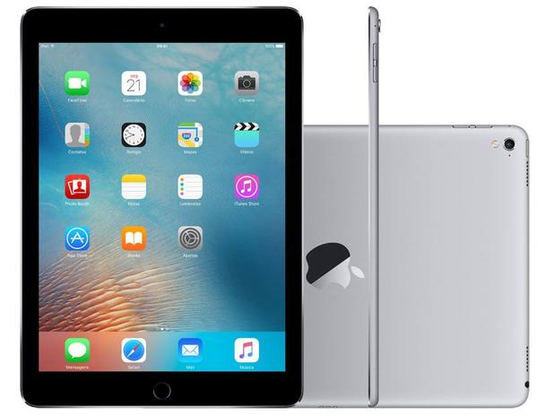 iPad Pro Apple 128GB Cinza Espacial Tela 9,7 - Retina Wi-Fi Processador M9 Câmera 12MP