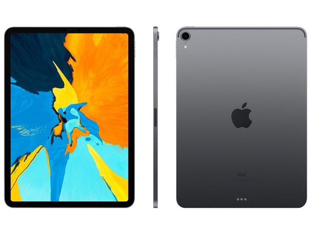 iPad Pro Apple 256GB Cinza Espacial 11” Retina - Proc. A12X Câm. 12MP + Frontal 7MP iOS 12 Menor preço em iPad Pro Apple 256GB Cinza Espacial 11” Retina - Proc. A12X Câm. 12MP + Frontal 7MP iOS 12
