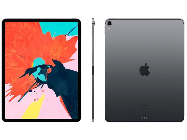 iPad Pro Apple 4G 1TB Cinza Espacial 12,9” Retina - Proc. A12X Câm. 12MP + Frontal 7MP iOS 12 Menor preço em iPad Pro Apple 4G 1TB Cinza Espacial 12,9” Retina - Proc. A12X Câm. 12MP + Frontal 7MP iOS 12