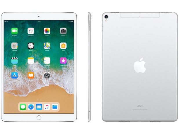 iPad Pro Apple 4G 64GB Prata Tela 10,5” - Retina Proc. Chip A10X Câm. 12MP + Frontal iOS 11 Menor preço em iPad Pro Apple 4G 64GB Prata Tela 10,5” - Retina Proc. Chip A10X Câm. 12MP + Frontal iOS 11