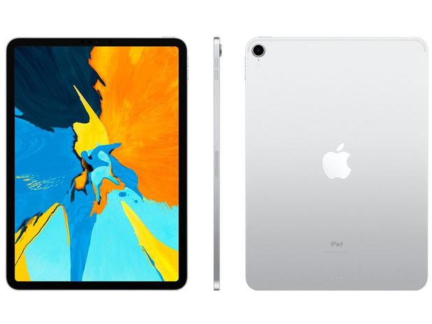 iPad Pro Apple 512GB Prata 11” Retina - Proc. A12X Câm. 12MP + Frontal 7MP iOS 12 Menor preço em iPad Pro Apple 512GB Prata 11” Retina - Proc. A12X Câm. 12MP + Frontal 7MP iOS 12