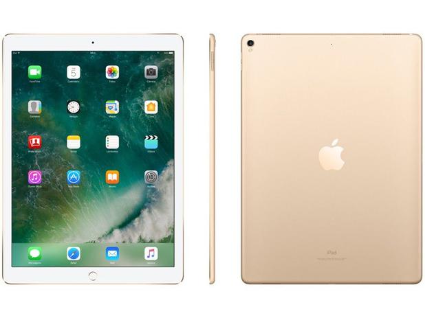 iPad Pro Apple 64GB Dourado - Tela 12,9” Proc. Chip A10X Câm. 12MP + Frontal 7MP Menor preço em iPad Pro Apple 64GB Dourado - Tela 12,9” Proc. Chip A10X Câm. 12MP + Frontal 7MP