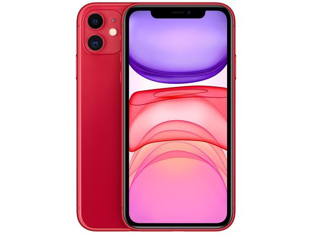 iPhone 11 Apple 64GB Product Red 4G Tela 6,1” - Retina Câmera Dupla 12MP + Selfie 12MP iOS 13 Menor preço em iPhone 11 Apple 64GB Product Red 4G Tela 6,1” - Retina Câmera Dupla 12MP + Selfie 12MP iOS 13