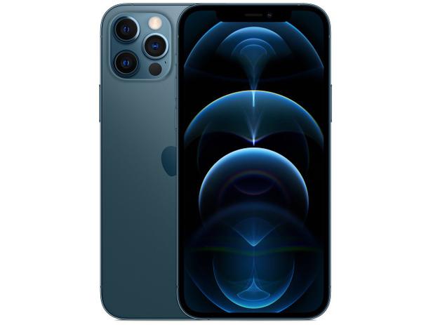 iPhone 12 Pro Apple 128GB Azul-Pacífico 6,1” - Câm. Tripla 12MP iOS + Carregador USB-C Original Menor preço em iPhone 12 Pro Apple 128GB Azul-Pacífico 6,1” - Câm. Tripla 12MP iOS + Carregador USB-C Original
