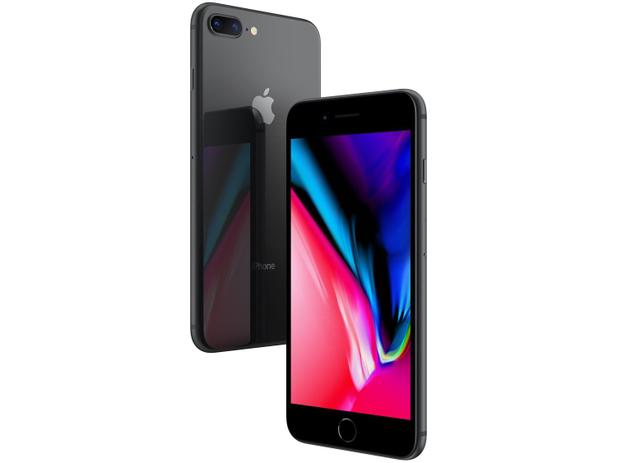 Menor preço em iPhone 8 Plus Apple 128GB Cinza-espacial 5,5” 12MP - iOS