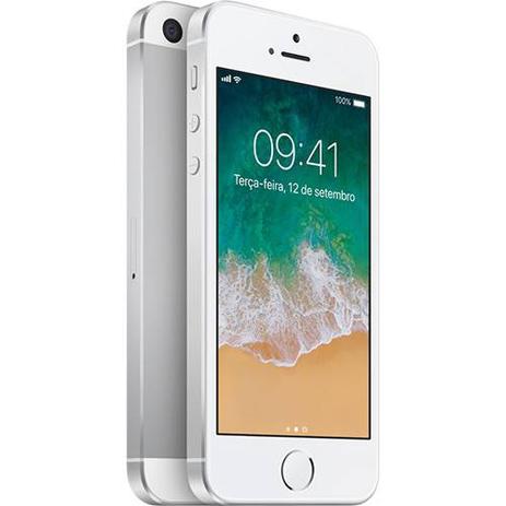 iPhone SE 32GB Prata IOS 4G Câmera 12MP Menor preço em iPhone SE 32GB Prata IOS 4G Câmera 12MP