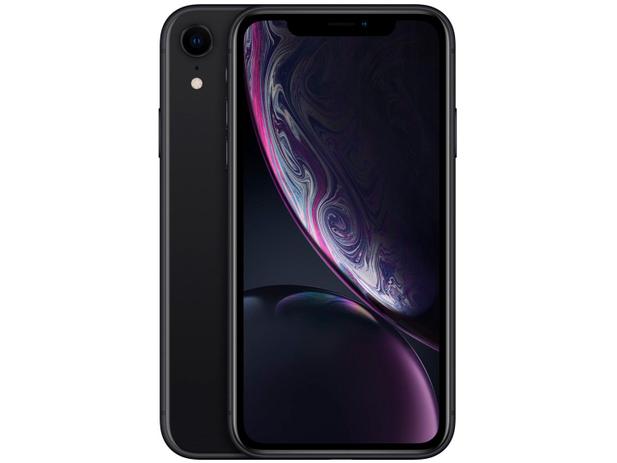 iPhone XR Apple 256GB Preto 6,1” 12MP - iOS Menor preço em iPhone XR Apple 256GB Preto 6,1” 12MP - iOS