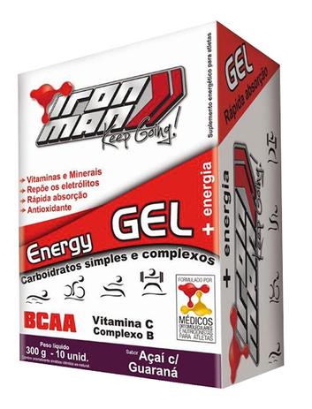 Iron Man Energy Gel (Sachê 30g) - New Millen Menor preço em Iron Man Energy Gel (Sachê 30g) - New Millen