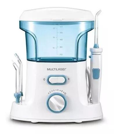 Irrigador Oral Bucal Multilaser HC037 Com 7 Bicos 10 Níveis de Pressão Bivolt - Higienizador Limpeza Menor preço em Irrigador Oral Bucal Multilaser HC037 Com 7 Bicos 10 Níveis de Pressão Bivolt - Higienizador Limpeza