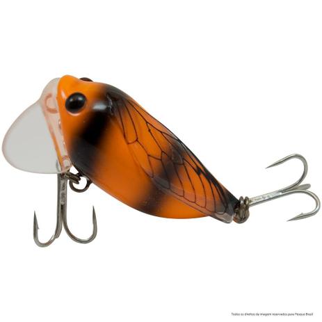 Isca Artificial Cigarrinha OCL Lures Cor 1018 Laranja com Preto Menor preço em Isca Artificial Cigarrinha OCL Lures Cor 1018 Laranja com Preto