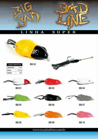 Isca Artificial De Borracha Traira Big Bad Bad Line 1 Unidade Menor preço em Isca Artificial De Borracha Traira Big Bad Bad Line 1 Unidade