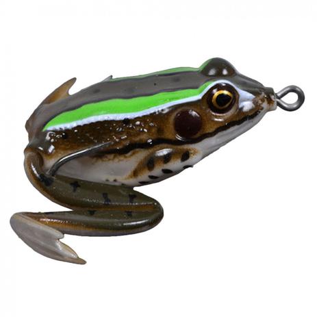 Isca Artificial Formato de Sapo Frogleg Marrom com Verde Albatroz Menor preço em Isca Artificial Formato de Sapo Frogleg Marrom com Verde Albatroz