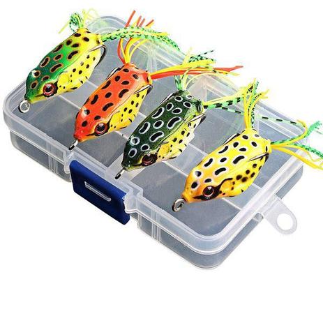Isca Artificial Shake Frog Sapo 4cm 6g Kit Com 4 Unidades - Lei li imports Menor preço em Isca Artificial Shake Frog Sapo 4cm 6g Kit Com 4 Unidades - Lei li imports