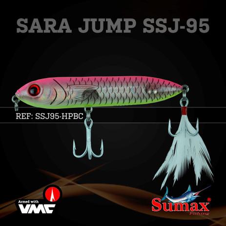 Isca artificial sumax sara jump95 cl,pink yellow (08b) pec ssj-95-hpbc Menor preço em Isca artificial sumax sara jump95 cl,pink yellow (08b) pec ssj-95-hpbc