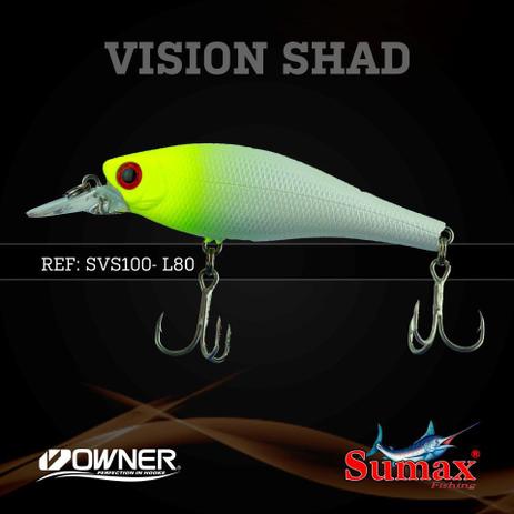 Isca artificial sumax vision pearl chart head pec svs-100-l80 Menor preço em Isca artificial sumax vision pearl chart head pec svs-100-l80