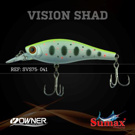 Isca artificial sumax vision shad chartreuse amago pec svs-75-041 Menor preço em Isca artificial sumax vision shad chartreuse amago pec svs-75-041
