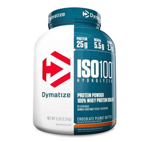 ISO 100 WHEY ISOLADO HYDROLYZED 2,3KG (5LBS) - DYMATIZEsabor Chocolate peanut butter Menor preço em ISO 100 WHEY ISOLADO HYDROLYZED 2,3KG (5LBS) - DYMATIZEsabor Chocolate peanut butter