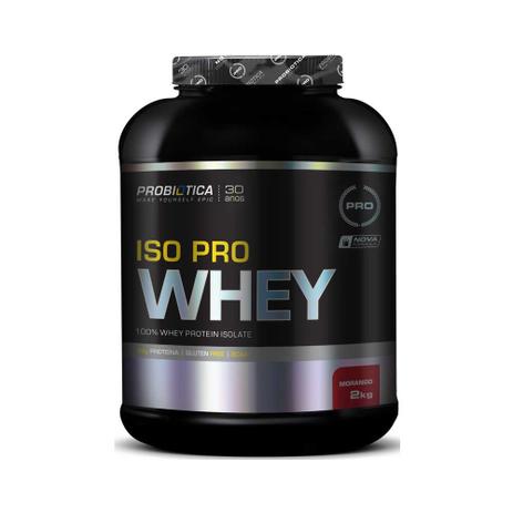 ISO PRO WHEY 2kg - MORANGO - Probiótica Menor preço em ISO PRO WHEY 2kg - MORANGO - Probiótica