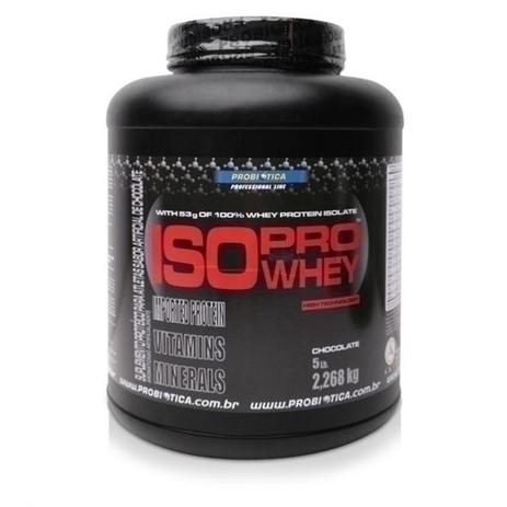 Iso Pro Whey Chocolate 2000g - Probiótica Menor preço em Iso Pro Whey Chocolate 2000g - Probiótica