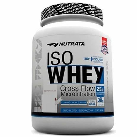 Iso Whey - 1800g Chocolate - Nutrata Menor preço em Iso Whey - 1800g Chocolate - Nutrata