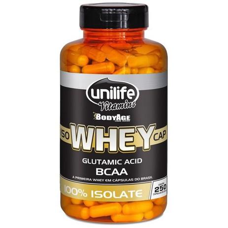 Iso Whey Protein Isolado 100 250 Cápsulas 550mg Unilife