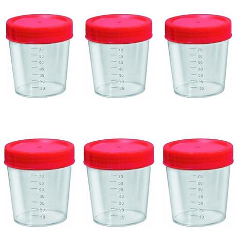 J. Prolab Coletor Universal 80ml Estéril (Kit C/06) Menor preço em J. Prolab Coletor Universal 80ml Estéril (Kit C/06)
