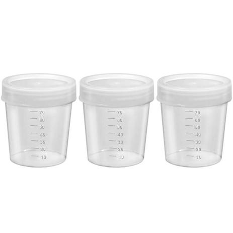 J. Prolab Coletor Universal 80ml Não Estéril (Kit C/03) Menor preço em J. Prolab Coletor Universal 80ml Não Estéril (Kit C/03)