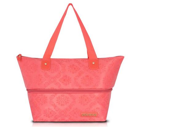 Jacki Design Bolsa Expansivel Tam. G Damasco Cor Salmão Menor preço em Jacki Design Bolsa Expansivel Tam. G Damasco Cor Salmão
