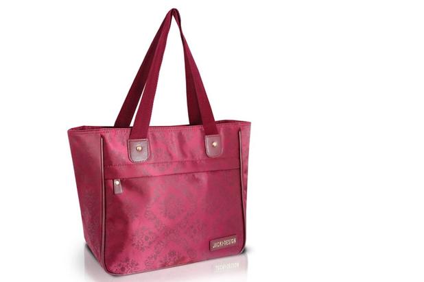 Jacki Design Bolsa Shopper Damasco Cor Vinho Menor preço em Jacki Design Bolsa Shopper Damasco Cor Vinho