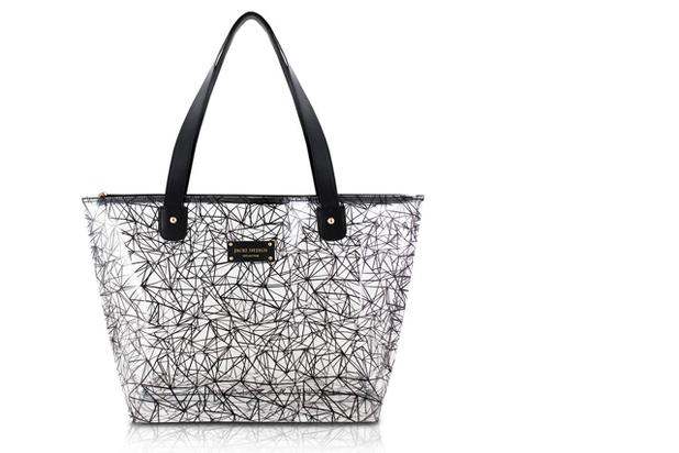Jacki Design Bolsa Shopper Transparente Cor Preto Menor preço em Jacki Design Bolsa Shopper Transparente Cor Preto