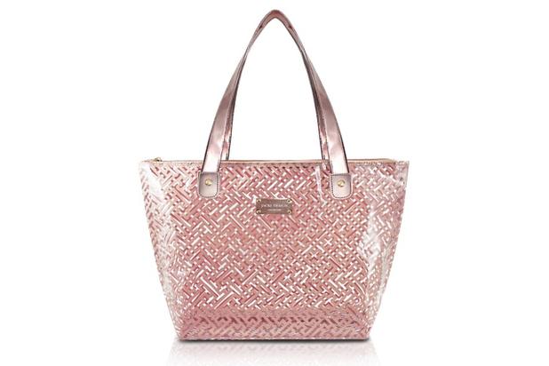Jacki Design Bolsa Shopper Transparente Cor Rosa Menor preço em Jacki Design Bolsa Shopper Transparente Cor Rosa