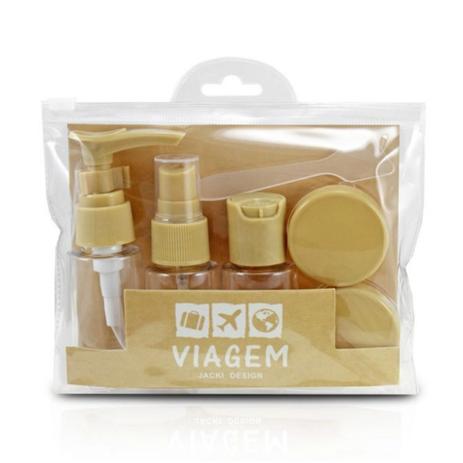 Jacki design kit de frascos para viagem 7 peças bege akm19762 Menor preço em Jacki design kit de frascos para viagem 7 peças bege akm19762