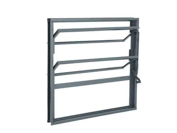 Janela basculante aço belfort 2 folhas 60x60x5cm sem vidro - cinza sasazaki Menor preço em Janela basculante aço belfort 2 folhas 60x60x5cm sem vidro - cinza sasazaki