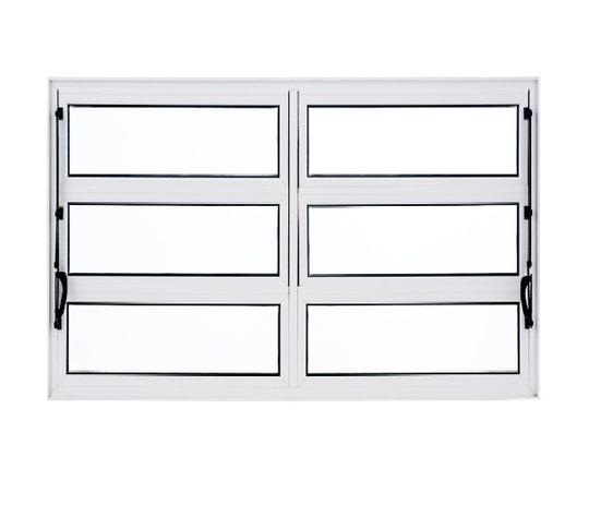 Janela Basculante de Alumínio 0,80 X 2,00 Linha All Soft Cor Branco Duplo Menor preço em Janela Basculante de Alumínio 0,80 X 2,00 Linha All Soft Cor Branco Duplo