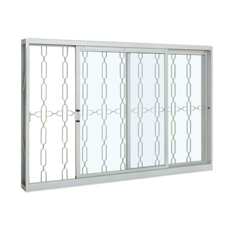 Janela Grade Elo em Aço 100 x 150 x 12 cm 2 Folhas Direita Pratika Sasazaki Menor preço em Janela Grade Elo em Aço 100 x 150 x 12 cm 2 Folhas Direita Pratika Sasazaki