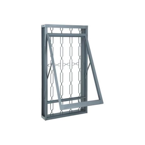 Janela Maxim-Ar com Grade Elo Silenfort 120x60cm Cinza - Sasazaki Menor preço em Janela Maxim-Ar com Grade Elo Silenfort 120x60cm Cinza - Sasazaki