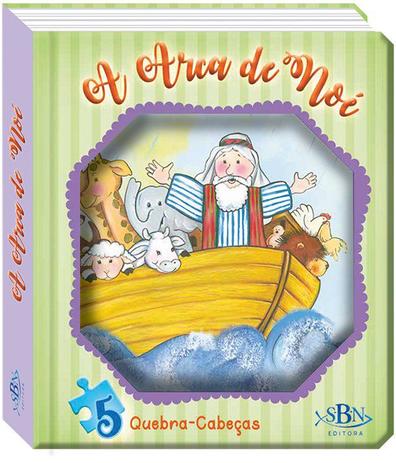 Janelinha lenticular bíblica com quebra-cabeças: Arca de Noé é boa?