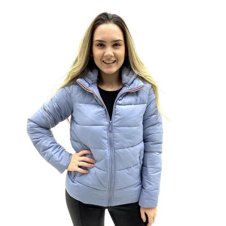 jaqueta feminina nylon com capuz