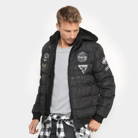 Jaqueta Broken Rules com Patch e Capuz de Moletom Masculina Menor preço em Jaqueta Broken Rules com Patch e Capuz de Moletom Masculina