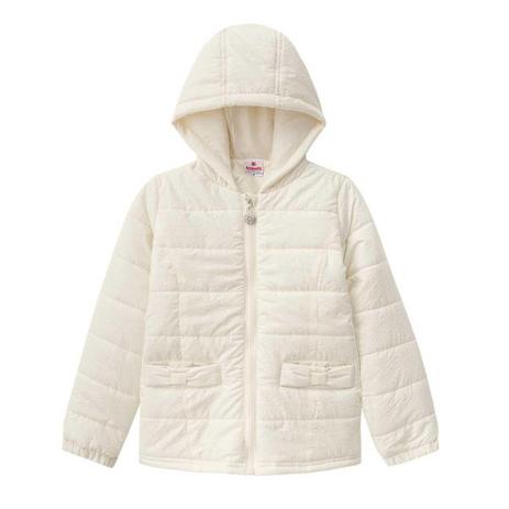 Jaqueta com Capuz Infantil Menina Microfibra Natural Brandili Menor preço em Jaqueta com Capuz Infantil Menina Microfibra Natural Brandili
