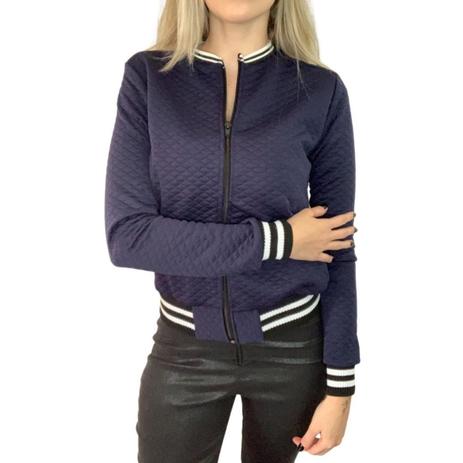 Jaqueta Feminina Bomber Matelassê Casaquinho College Inverno - Que Tal Store Menor preço em Jaqueta Feminina Bomber Matelassê Casaquinho College Inverno - Que Tal Store