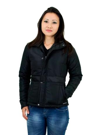 Jaqueta feminina Com Lapela - Manta Térmica Interna Inverno (enchimento em fibra) - Black Sand - Jaqueta Feminina - Magazine Luiza