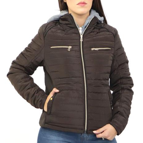 jaqueta de poliester feminina